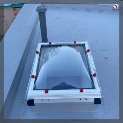 Opracování prostupu PVC fólií